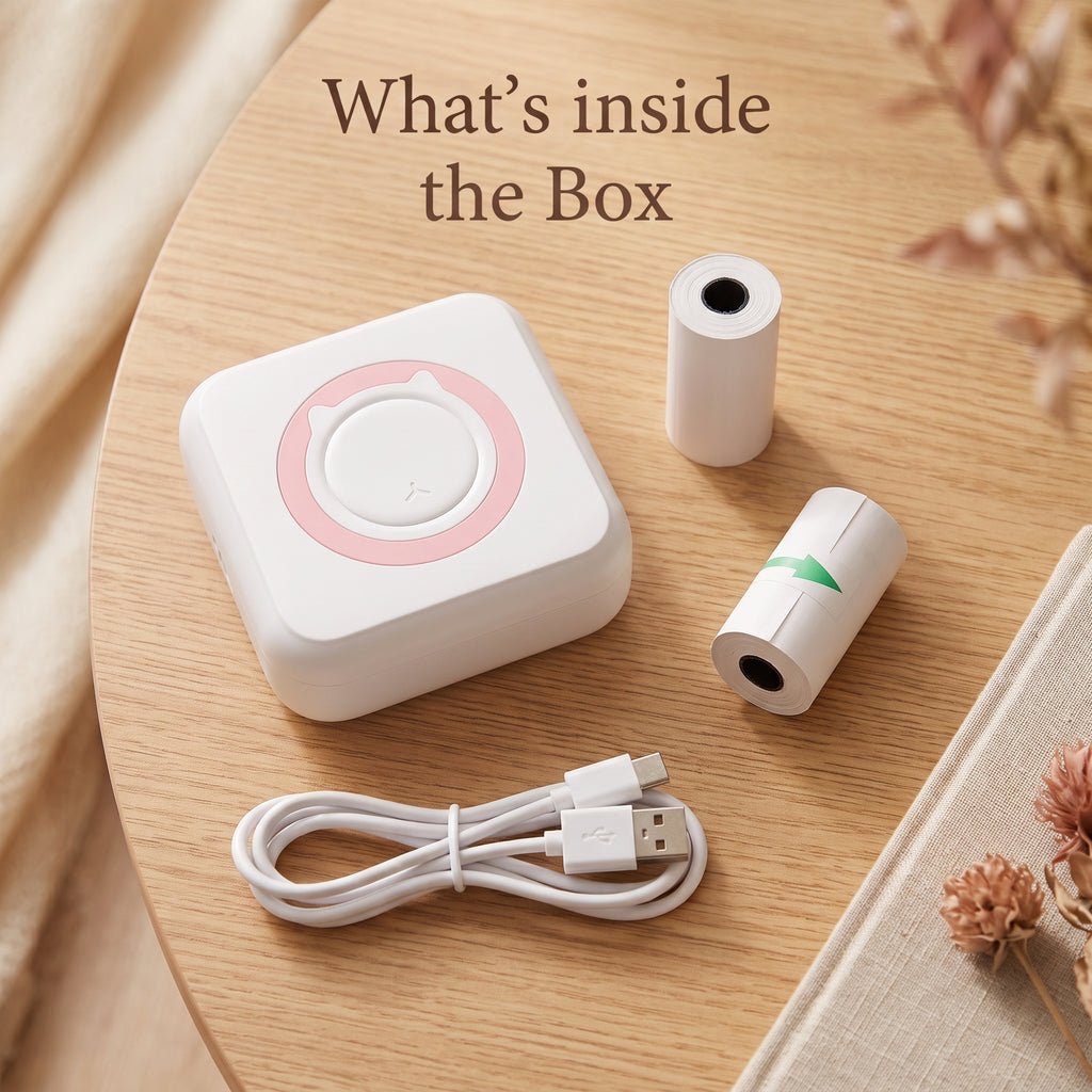 Mini Bluetooth Label Printer — Portable Sticker & Photo Maker
